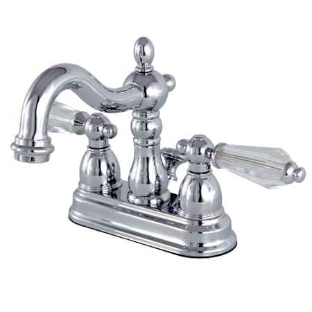 Kingston Brass KS1601WLL 4" Centerset Bathroom Faucet, Polished Chrome KS1601WLL